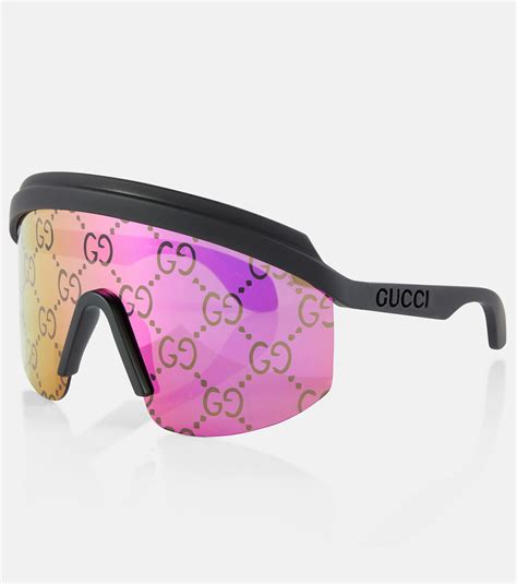 gucci clear mask sunglasses|Gucci sunglasses hut.